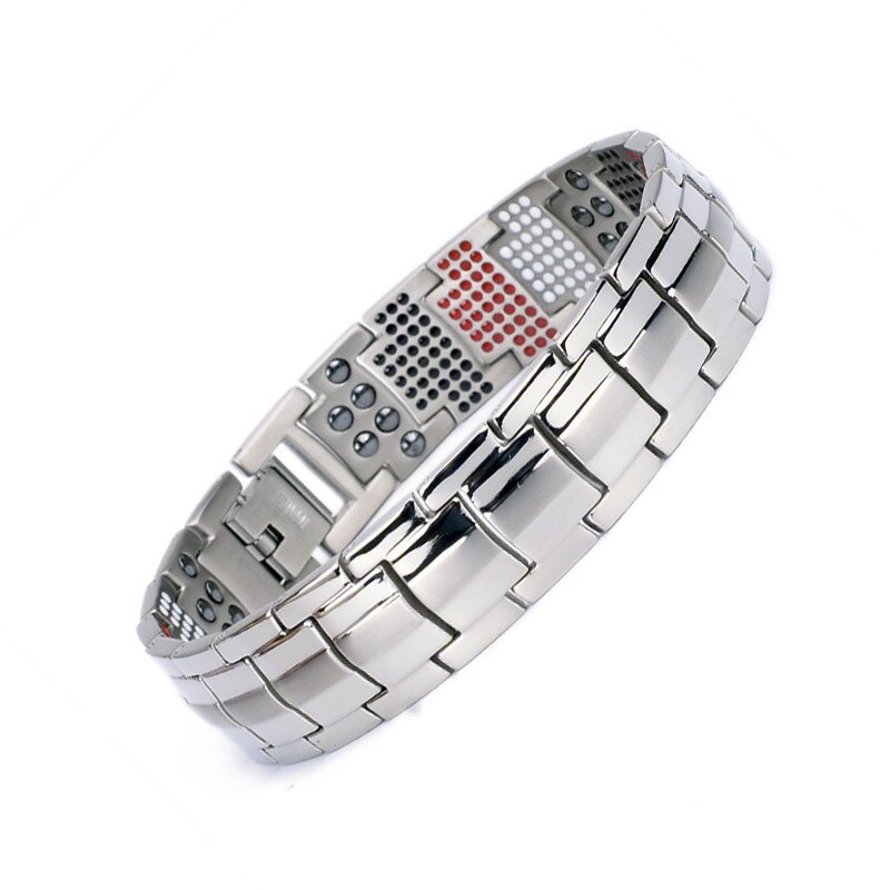Populært magnetisk slankearmbånd fashionable smykker til mand kvinde link kæde vægttab armbånd sundhed slankeprodukter: Guld