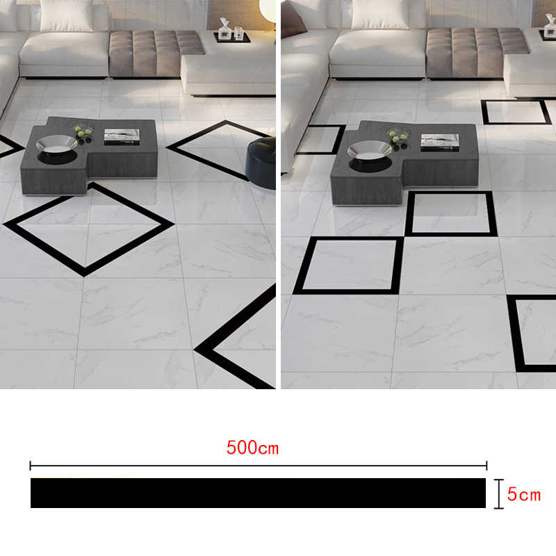 Waterproof Ceramic Tile Mildewproof Gap Tape Tile Gap Sealing Tape Foil Strip Silver Golden Rims DC120