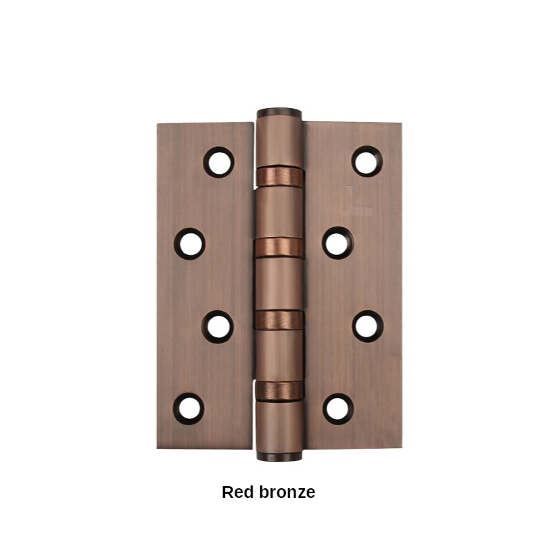 4-Inch Rvs Platte Opening Stille Lager Scharnier Voor Deur Indoor Deur Houten Deur Scharnier Voor Gemeenschappelijke Deur blad: Red bronze