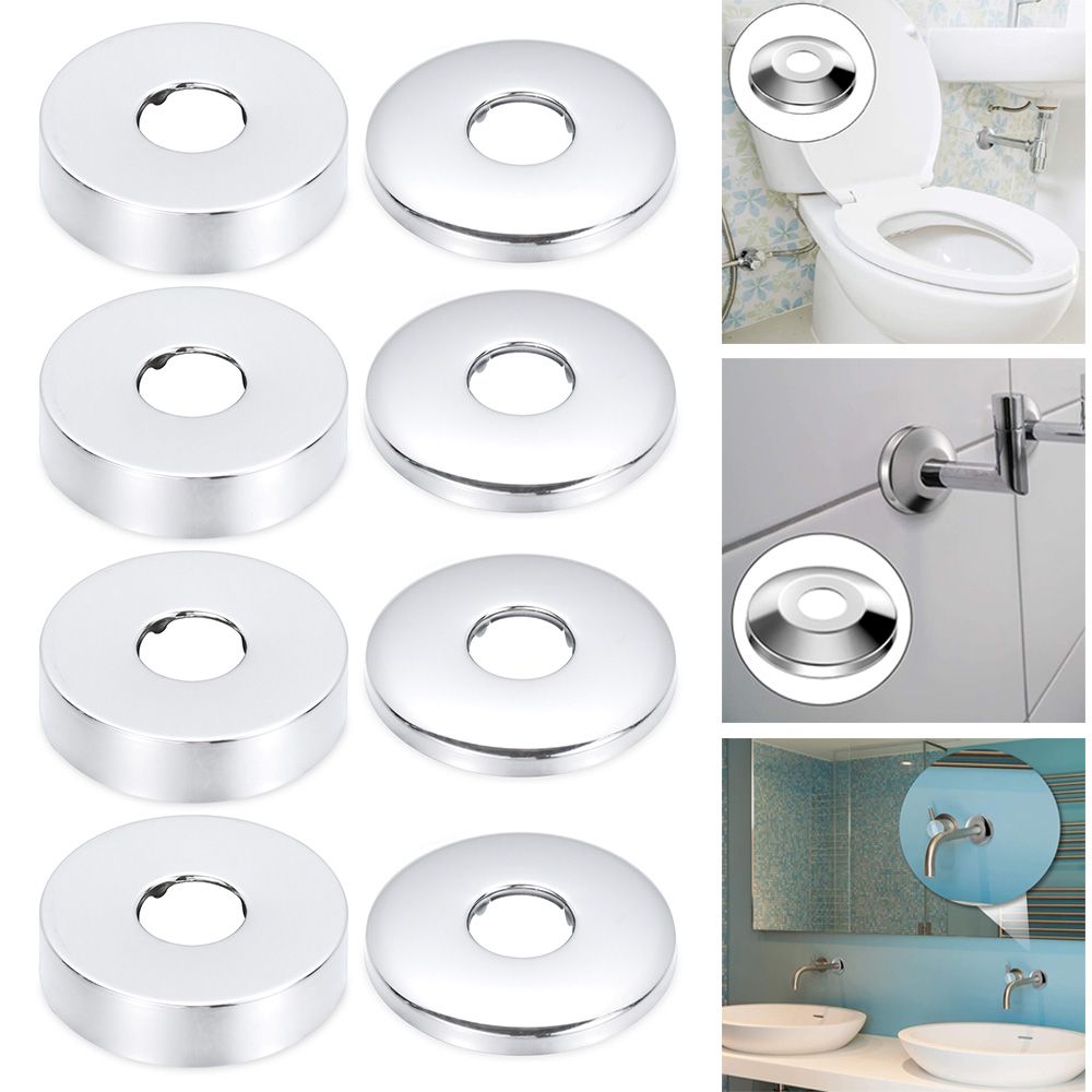 Shower Kitchen Wall Flange Chrome Flange Cover Faucet Accessories Pipe Wall Covers Faucet Decor Faucet Decorative Cover