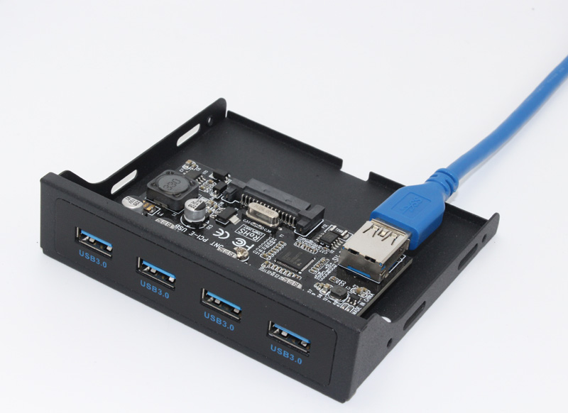 PCI-E robić USB 3.0 Karta rozszerzeń USB na panelu przednim komputera adapter PCIE USB 3,5" miękki USB3.0 Wspornik panelu przedniego PCI wyrazić x1 pion