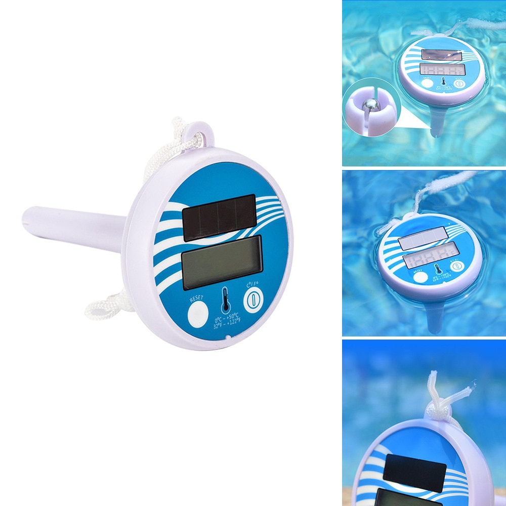 LCD Display Swimming Pool Temperature Measurement Small Floating Aquarium Tank Waterproof Digital Thermometer Bath Water Spa