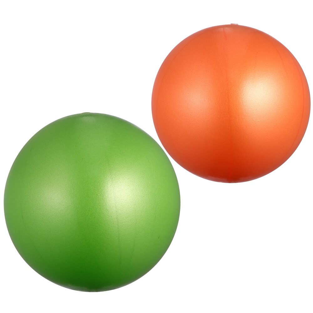 2 st förtjockning frostat yogaboll anti burst fitness boll mini balanseringsboll tränings gymnastik boll för fitness gym användning  (15-3: Orange grön