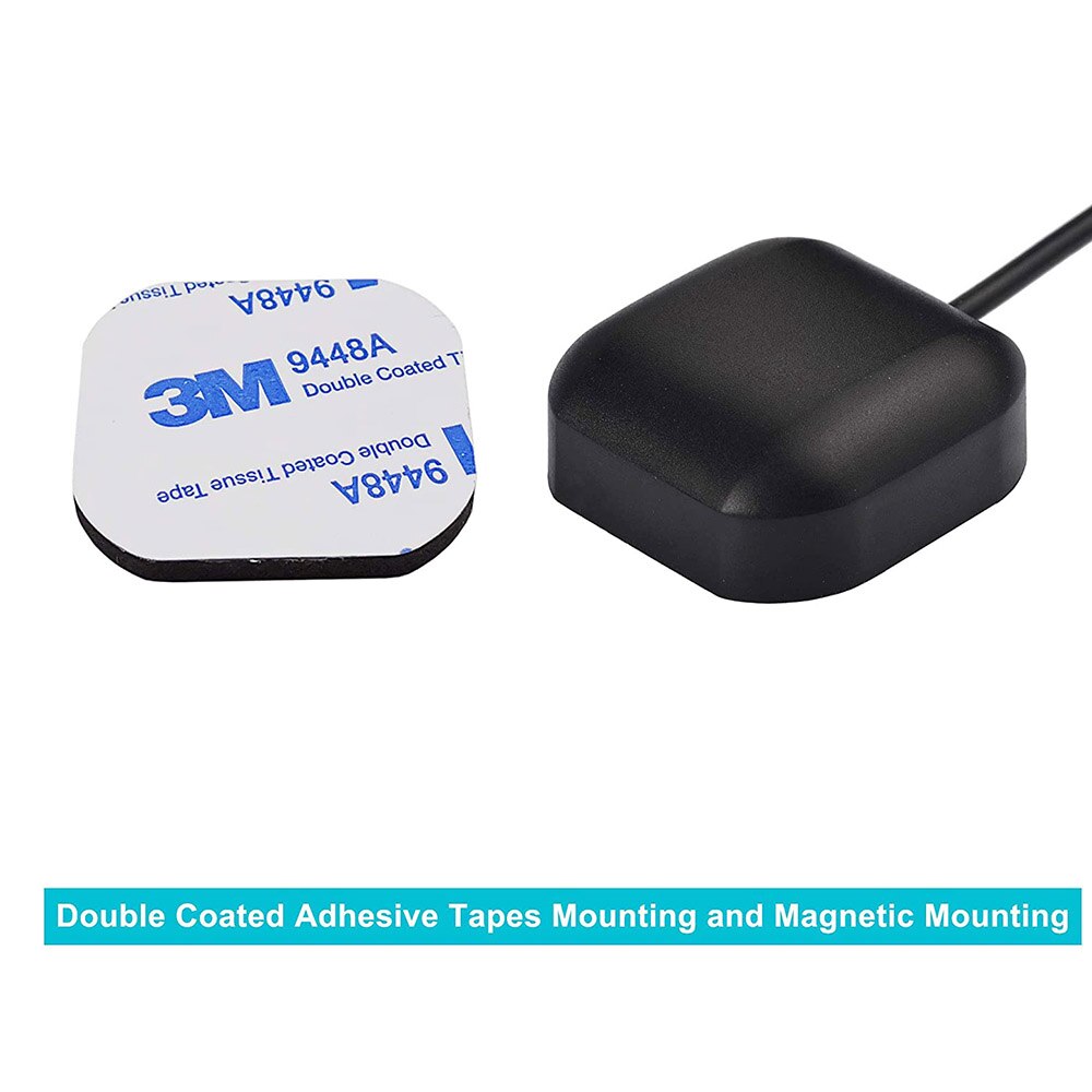 Eightwood Vehicle Waterproof Active GPS Navigation Antenna with SMA Male for Car Stereo Head Unit GPS Navigation System Module