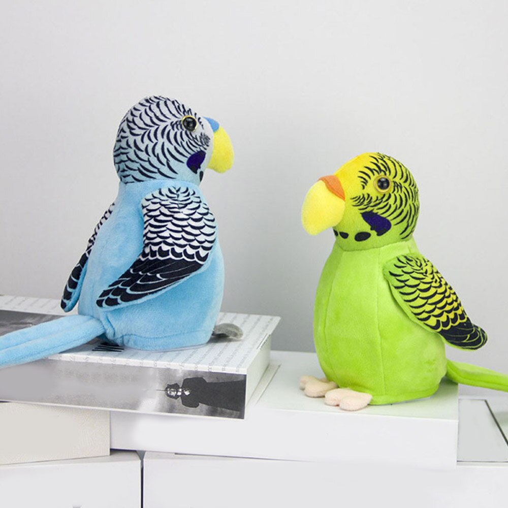 Kids Electronic Pets Talking Parrot Toys Funny Sound Record Plush Parrot Christmas for Children Educational toys