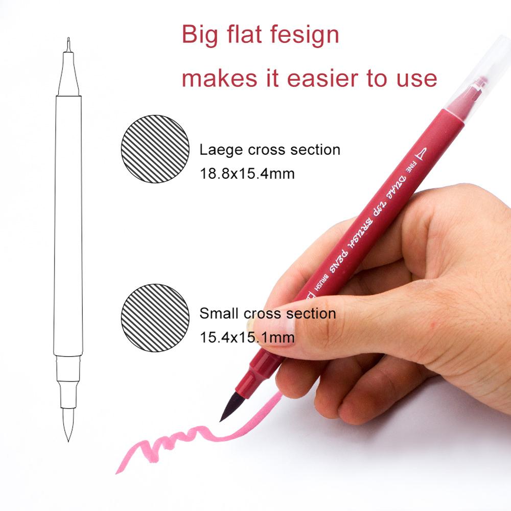 Aquarell Marker Waschbar Stift Skizzieren Malerei Dual Pinsel Pen-Set Weichen Permanent Marker 48 60 72 100 Farben Für Kunst zeichnung