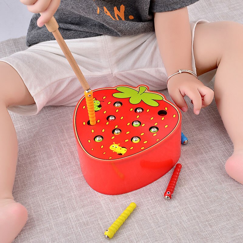 Children's Magnetic Catch Bug Game Fishing Parent-Child Interactive Game