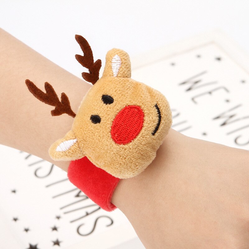 Waylike – anneau de poignet pour enfants, décorations de noël, cercle de tapotement, bonhomme de neige, cerf, de fête du nouvel an,