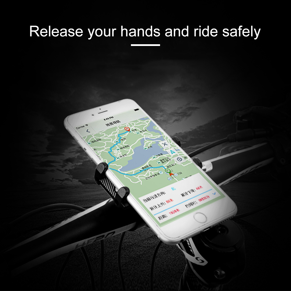 G-81 Aluminium Fiets Telefoon Houder voor 3.5-6.2 Inch Smartphone Verstelbare Ondersteuning GPS Bike Telefoon Stand Beugel voor MTB