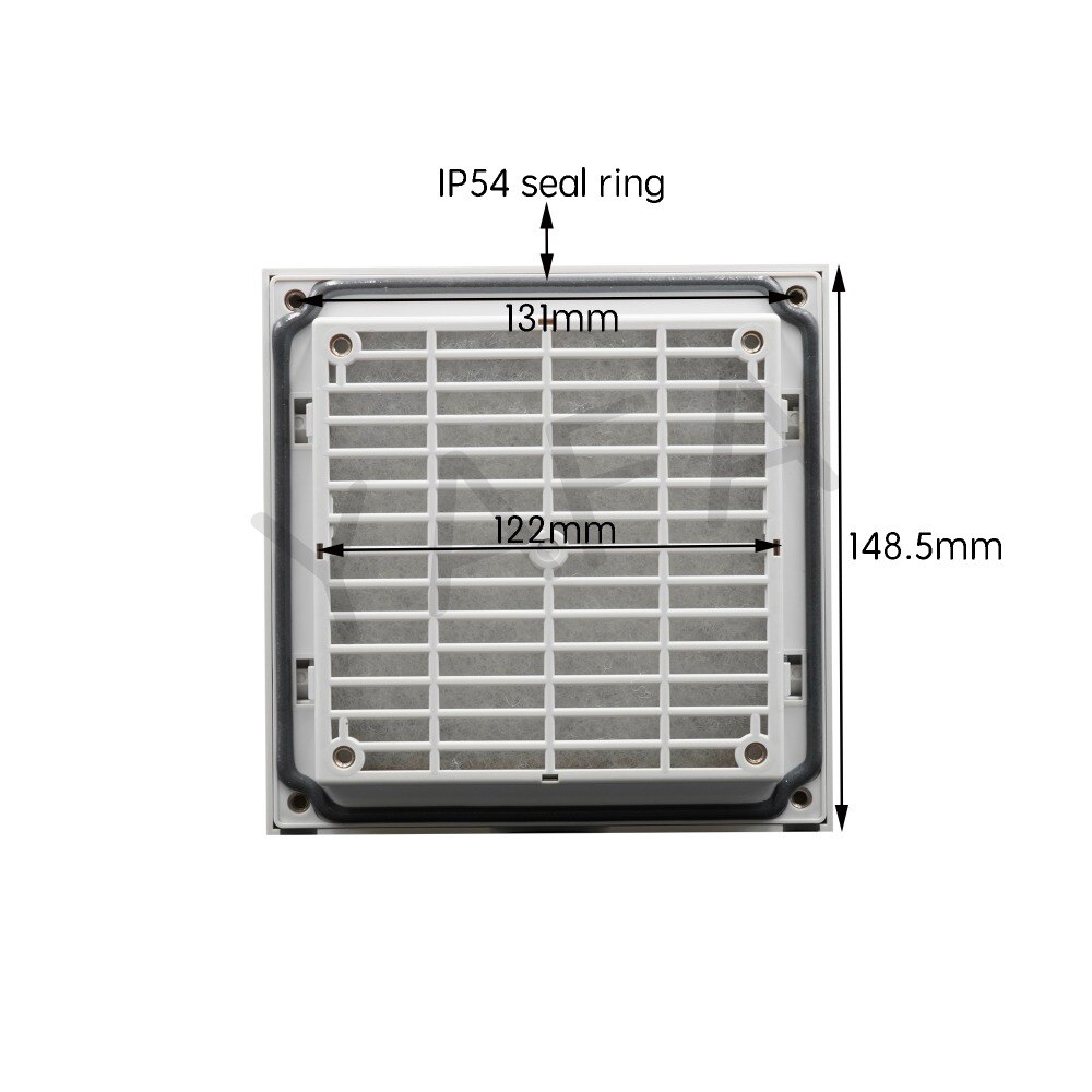148.5*148.5*28 mm Electrical Panel Sensor Exhaust Fan Filter FK9803