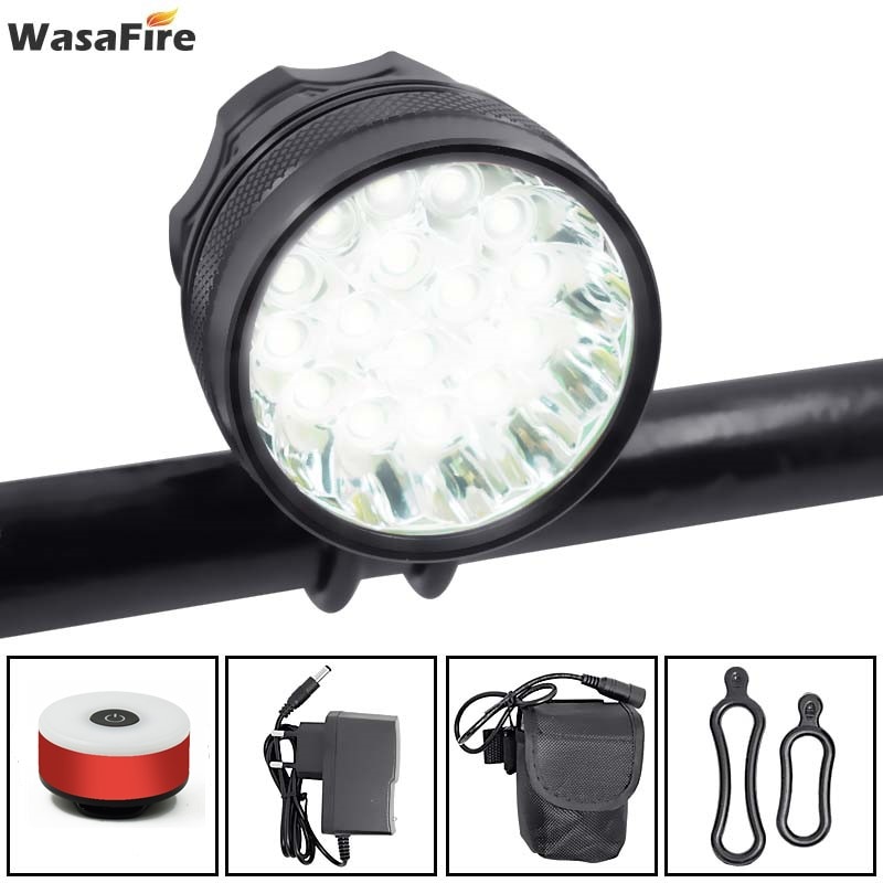 WasaFire 40000 Lumen 16* T6 LED Bike Light MTB Bicycle Front Light Super Bright Cycling Lamp Headlight Night Riding Light