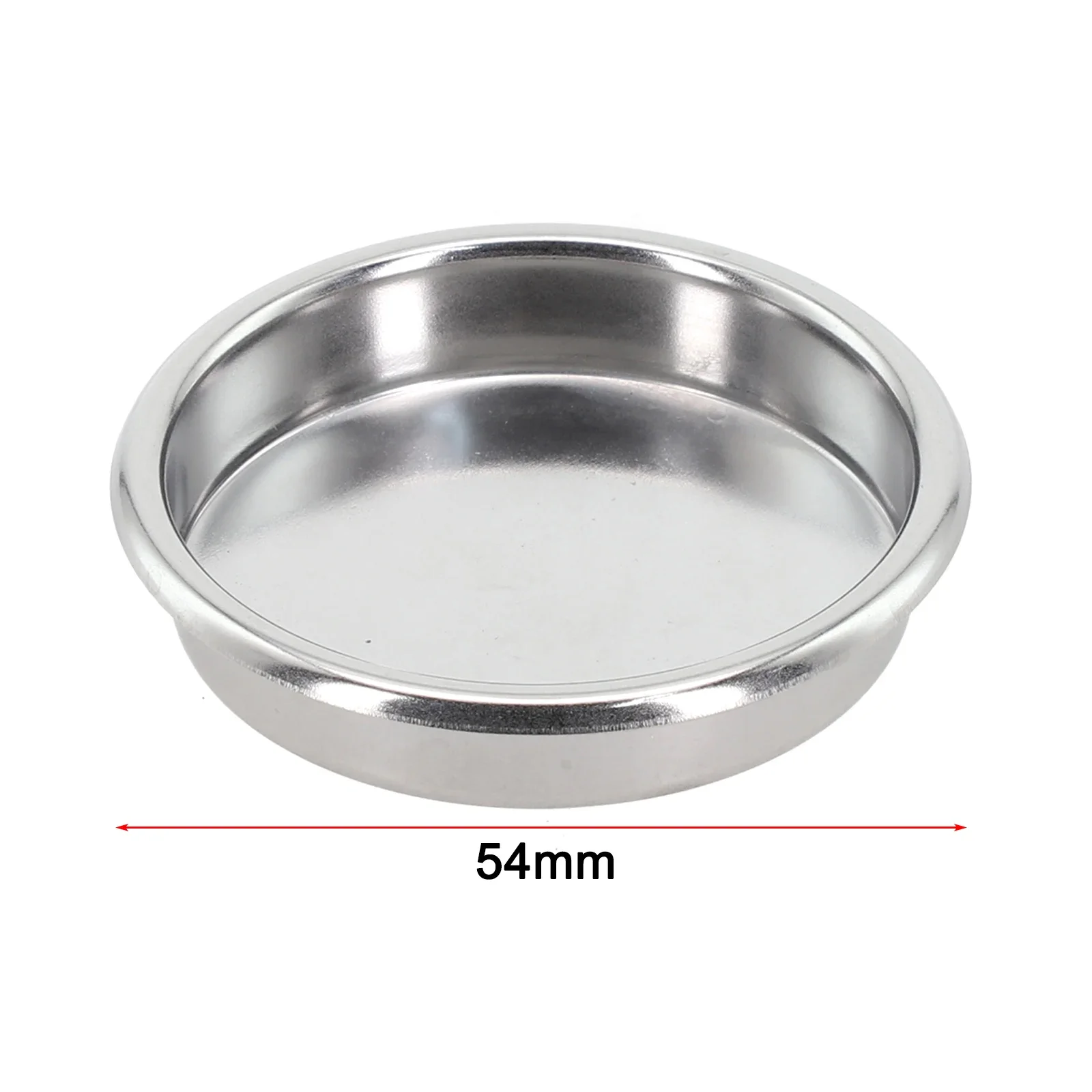 1 Stück Kaffee-Blindfilterkorb 51 58 mm Edelstahl-Filterbecher ohne Druck zum Rückspülen in halbautomatischer Kaffeemaschine