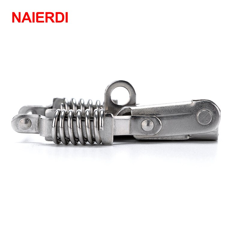 NAIERDI-J108 Cabinet Lock Box Hasp Case Iron Spring Latch Catch 67*24 Toggle Locks For Drawer Gate Door Furniture Hardware