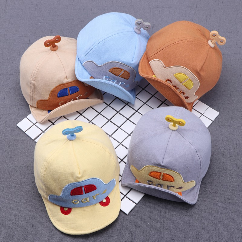 Berretti da Baseball di estate del cappello dei ragazzi dell&#39;automobile del fumetto berretti di Snapback di Sunhat Hip-Hop casuali del fumetto dei bambini del bambino