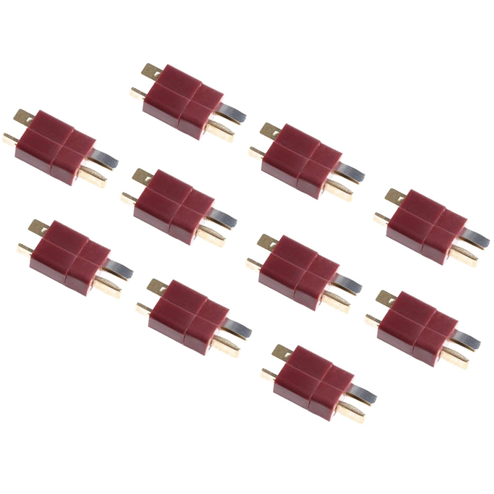 20pcs/lot T Plug Deans Connectors Male & Female DC 500V 25-50A For RC Hobby Helicopter Lipo Battery DIY Accessories