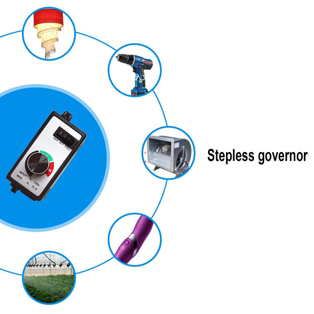 Motor Speed Controller Universele Elektronische Traploze Gouverneur Switch Blower Duct Fan Speed Control Regulator 230V