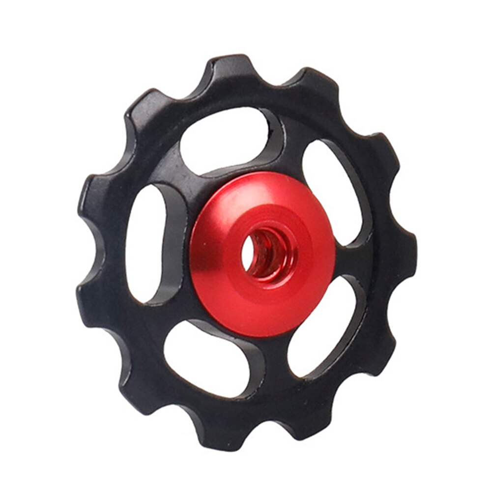 Bicycle Rear Derailleur Jockey Wheel MTB Mountain Road Bike Install Part Guide Roller Idler Pulley Component WHShopping: Black