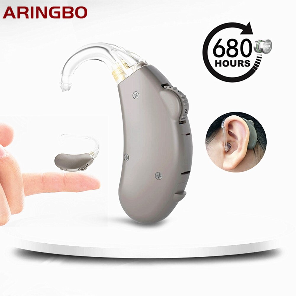 Aringbo-Mini amplificador de sonido Digital, auriculares inalámbricos de conducción de aire para sordos, ancianos, para el cuidado de los oídos