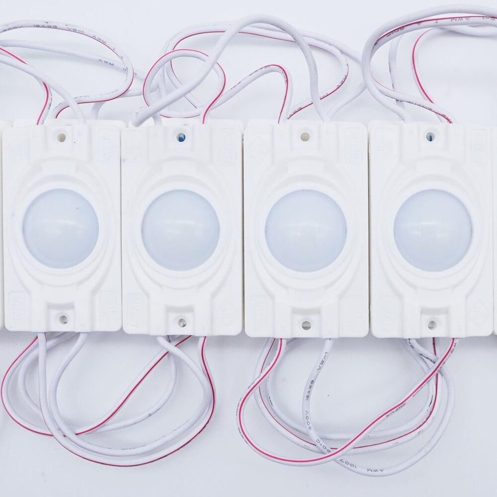 20 stk  ac 220v led moduler smd 2835 6 lysdioder  ip65 cob led modul lys med linse reklamebaggrundsbelysning ingen behov for driver