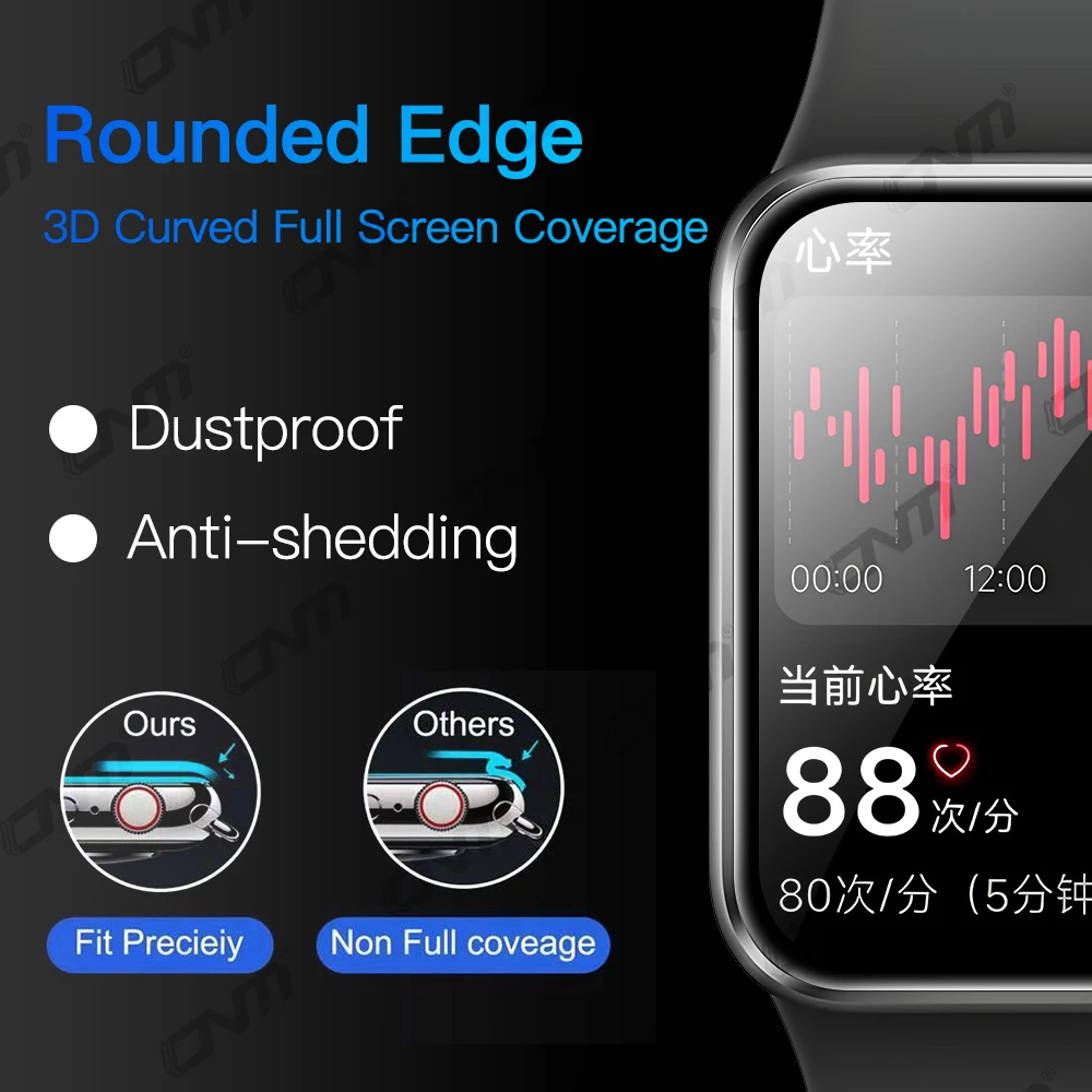 5D Protective Film for Xiaomi Mi Band 9 Pro Screen Protector Anti-scratch Soft Film MiBand 9 Pro Accessories (Not Glass)