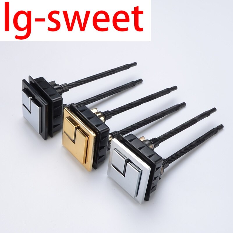 Toilet flush button switch, toilet tank button, square double button, toilet button accessories, universal