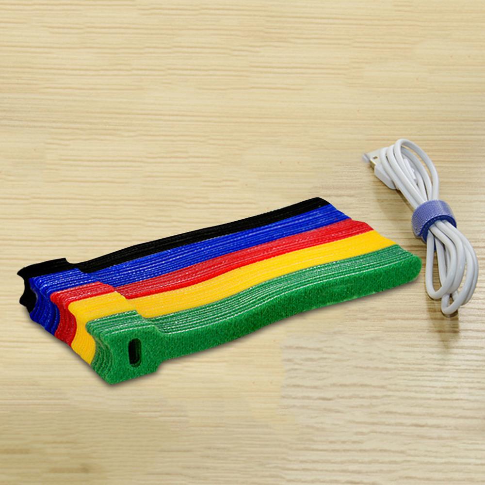 50 Stuks Kabel Draad Bandjes Nylon Klittenband Riem Kabelbinders Herbruikbare Bevestiging Draad Organisator Zip Ties Nylon Koord