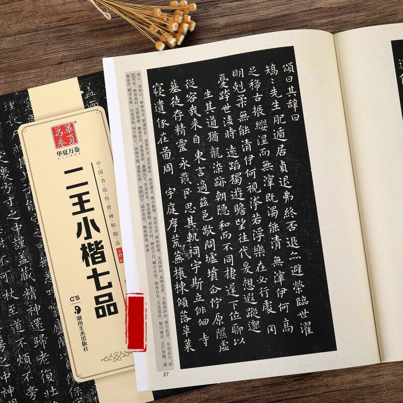 Chinese Calligraphy Copybook Wang Xizhi Wang Xianzhi Regular Script Calligraphy the Rubbing Copybook from Stone Inscription