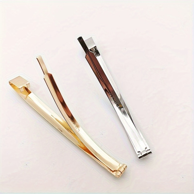 Set van  of 8 haarclips in vintage-stijl, eenvoudige en minimalistische metalen haaraccessoires voor gekleurd, in secties verdeeld en gedraaid haar, voor...