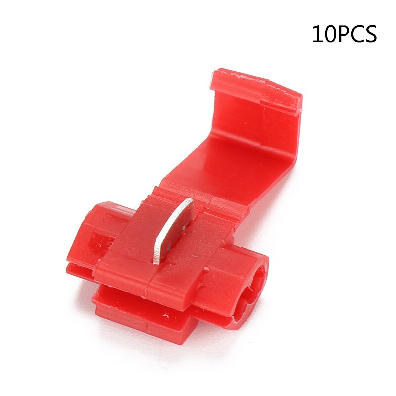 10PCS/20PCS Wire Connector Scotch Lock Snap Without Breaking Cable Insulated Crimp Quick Splice Electrical Terminals Home Tools: 10pc red