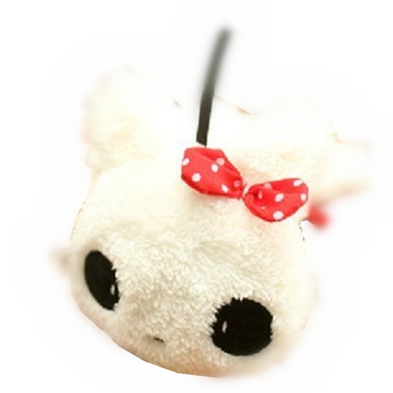 VISNXGI Women Gilrs Black White Small Panda Pad Fluffy Ear Warmer Earmuffs Winter Cute Panda Ear Muff Warmer