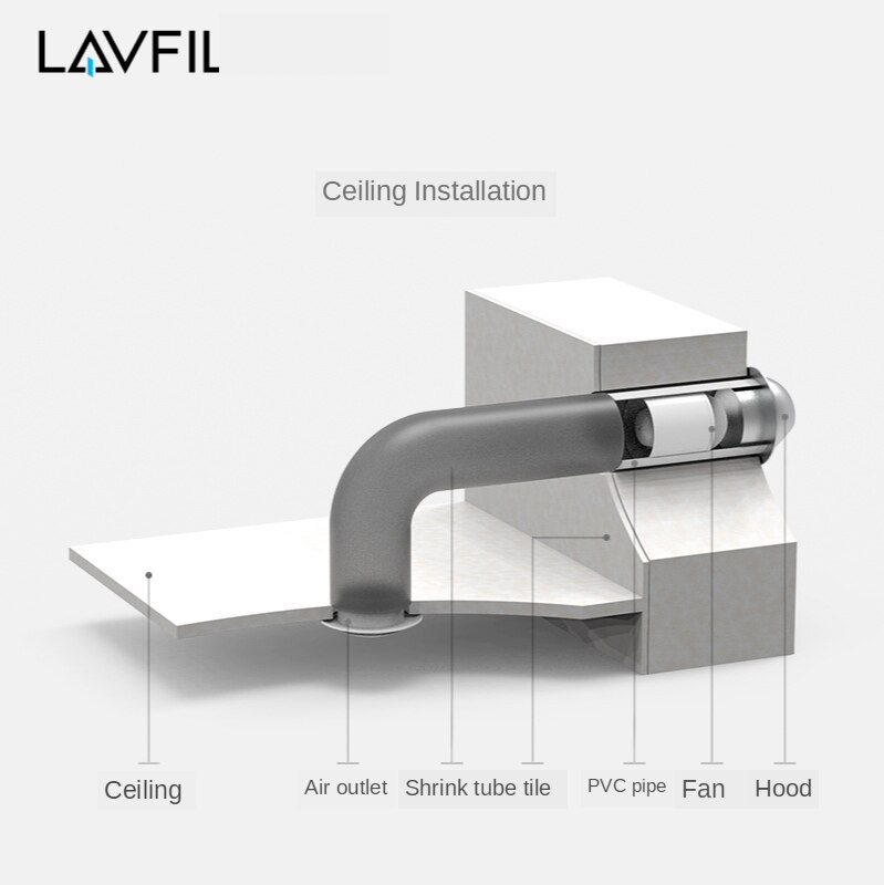 Pipe Pressure Fan 4 Inch Toilet Bathroom Exhaust Fan Exhaust Fan 100mm Mute Kitchen Extractor 220V Ventilator EF21