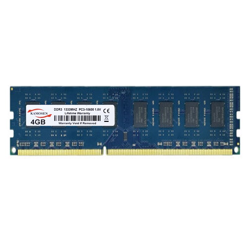 KAMOSEN DDR3 RAM 1GB 2GB 4GB 8GB 1066MHz 1333MHz 1600MHz 1866MHz General desktop memory 240-pin Non-ECC Unbuffered DIMM