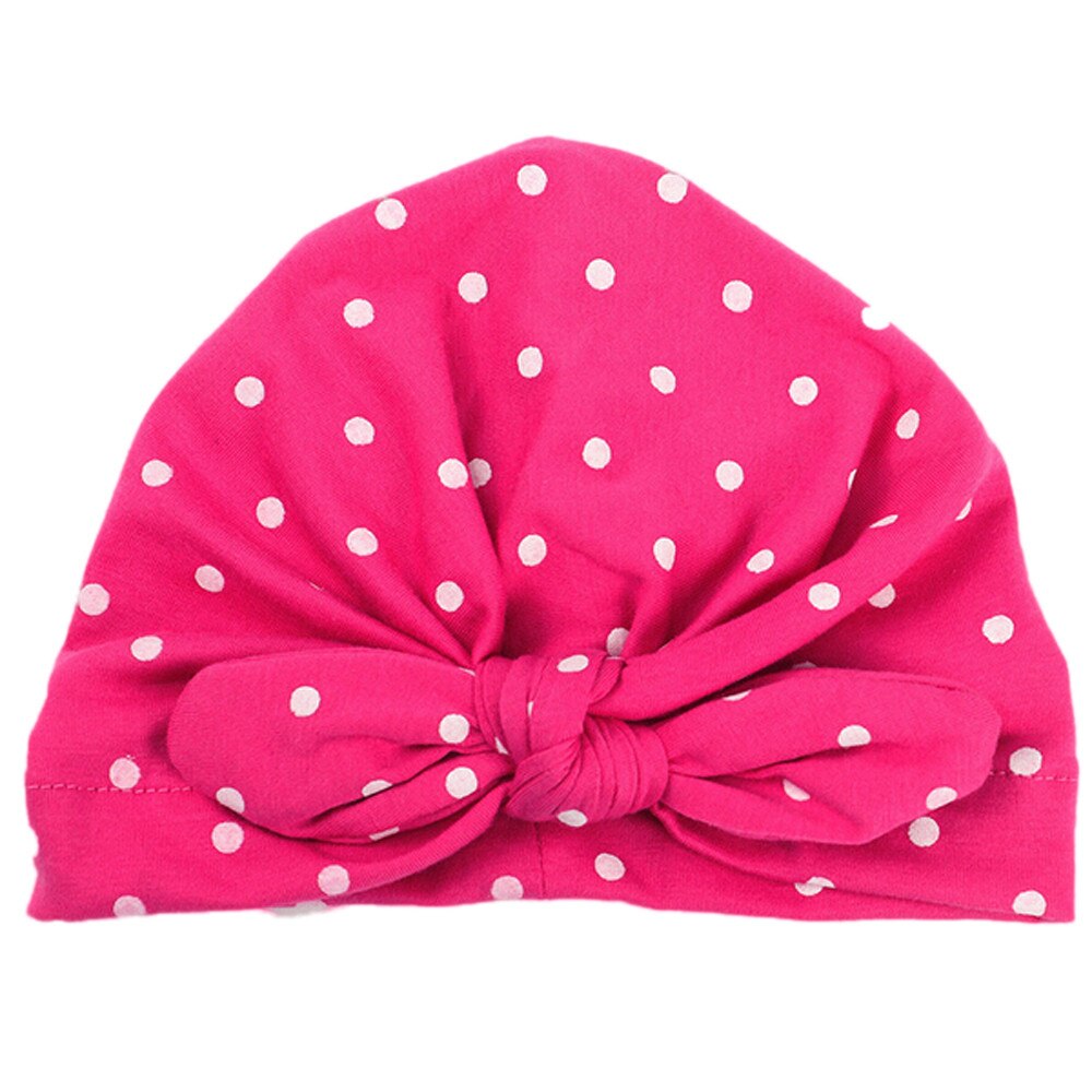 MUQGEW Zubehör Neugeborenen Baby Hut Baby Kleinkind Kind Jungen Mädchen Indien Hut Welle Bowknot Schönen Weichen Hut панама детская: Hot Pink