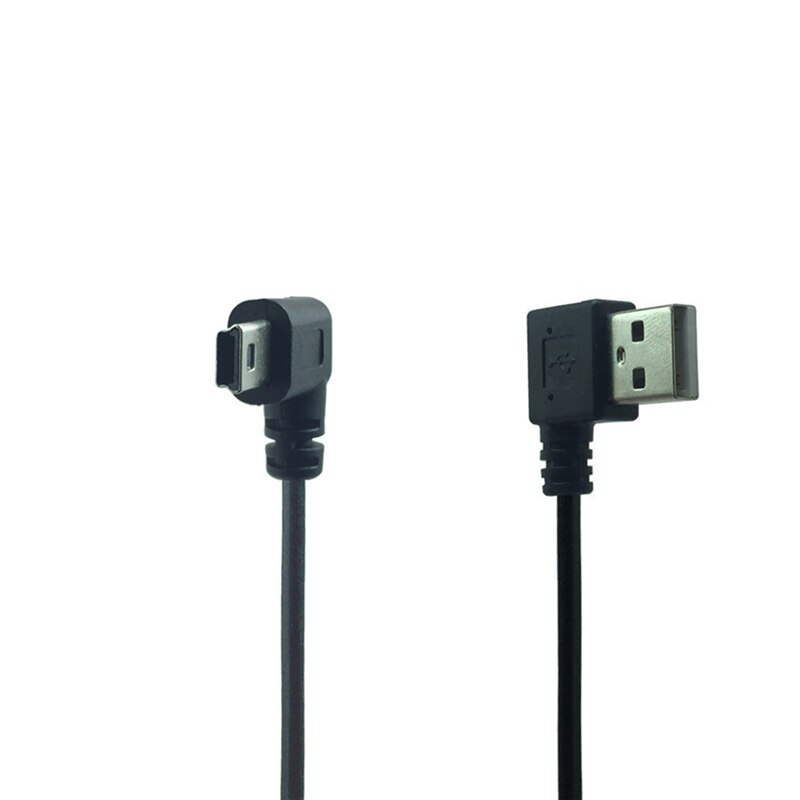 Mini Usb Kabel Mannelijke 90 Graden Links Schuin Naar Usb Male Haaks Kabel Sync Gegevens Opladen 0.2 M