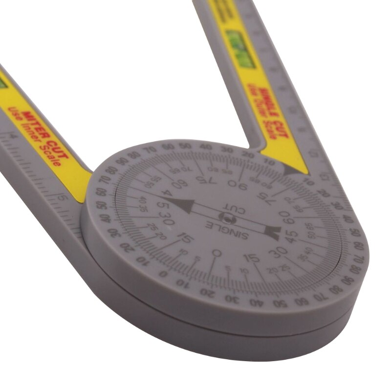 Horizontal Calibration Miter Saw Protractor Angle Finder Gauge Goniometer Ruler 85WF