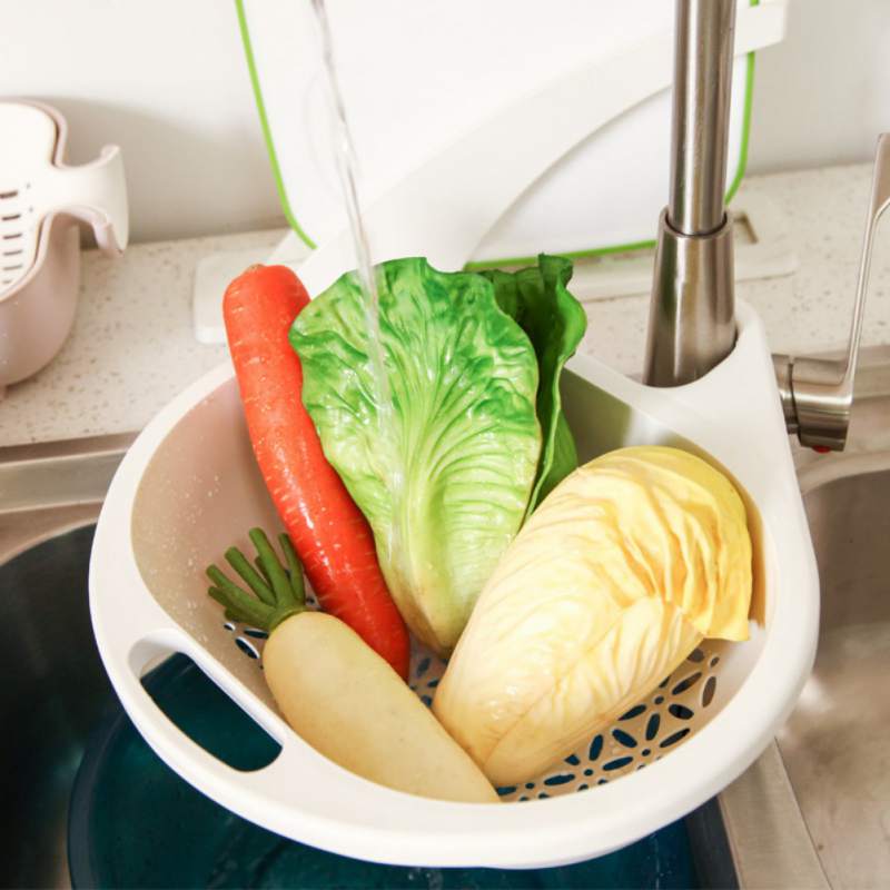 Kitchen Vegetable Washing Basket Kitchen Wash Hanging Storage Baskets Drain Rack Tools Kitchen Drain Basket