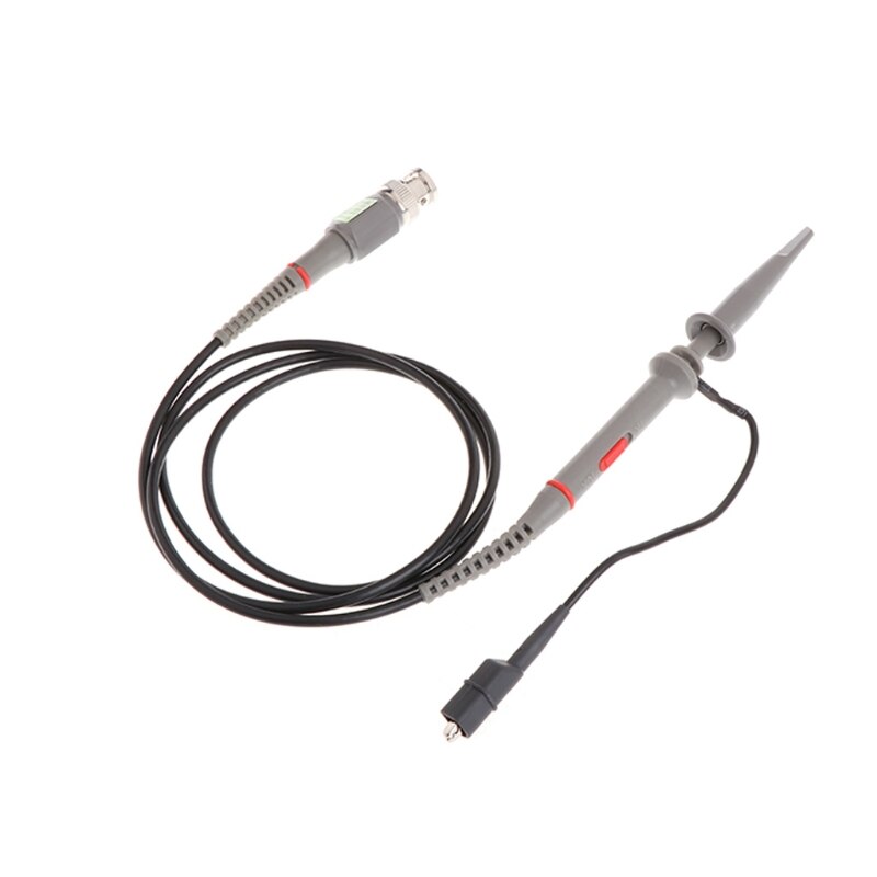 1X 10X P6100 100MHz High Precision Oscilloscope Probe Alligator Test Clip with Adjustable Attenuation Rate 203C
