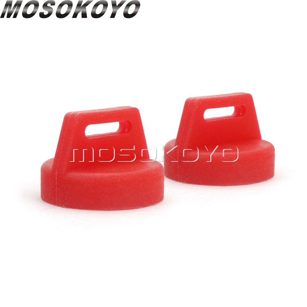 ATV Rubber Ignition Switch Key Cover Key Fob Holder For Polaris Quad Ranger General Sportsman Scrambler 570/900/1000 Trail Boss: 2x red