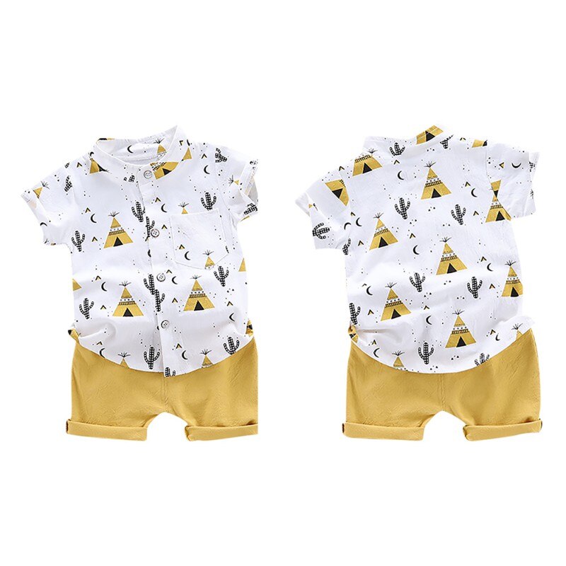 Zomer Baby Jongens kleding Kinderen \'s Leuke Kleding Sets T-shirt en Broek 2 stuk Kleding sets kids outfits