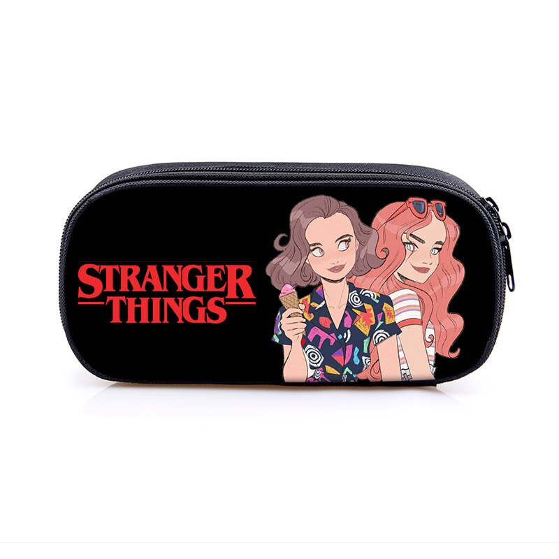 Stranger Things Cosmetic Case Pencil Bags Boys Girls School Case Children Stationary Bag Women Makeup Bag Kids Pencil Box: dqbbstrangerthis22