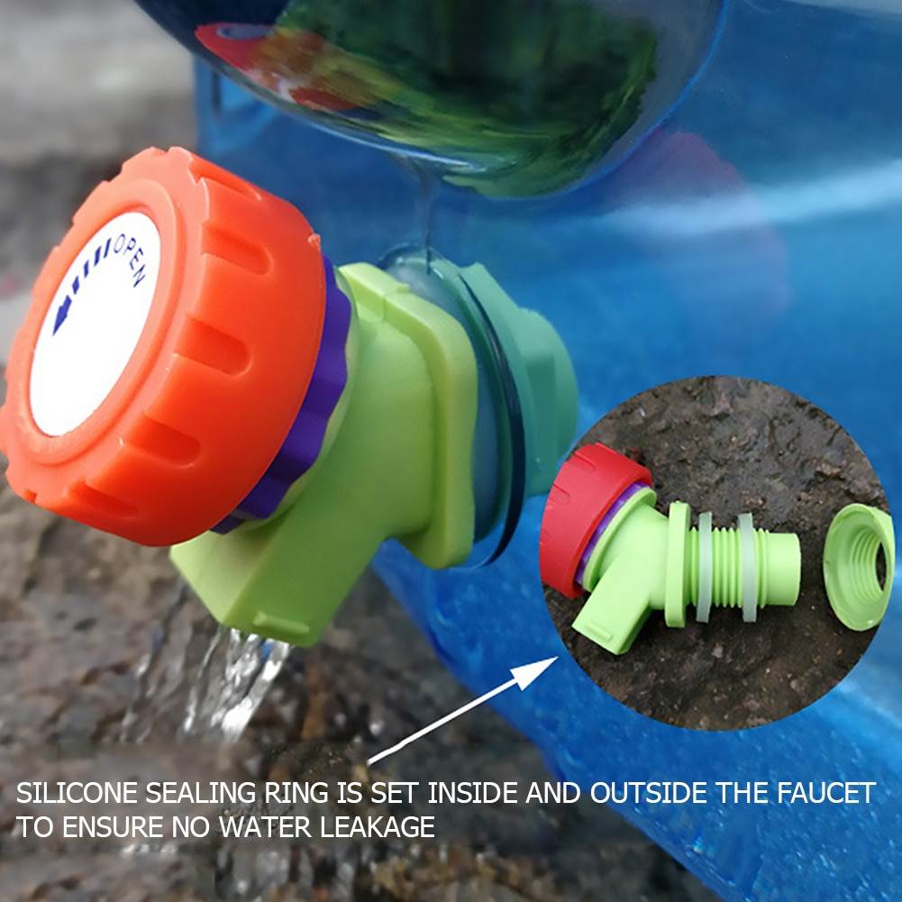 5l campingvandspand bærbar vandbeholder picnic drikkereservoir container opbevaring m/hane til camping udendørs vandreture