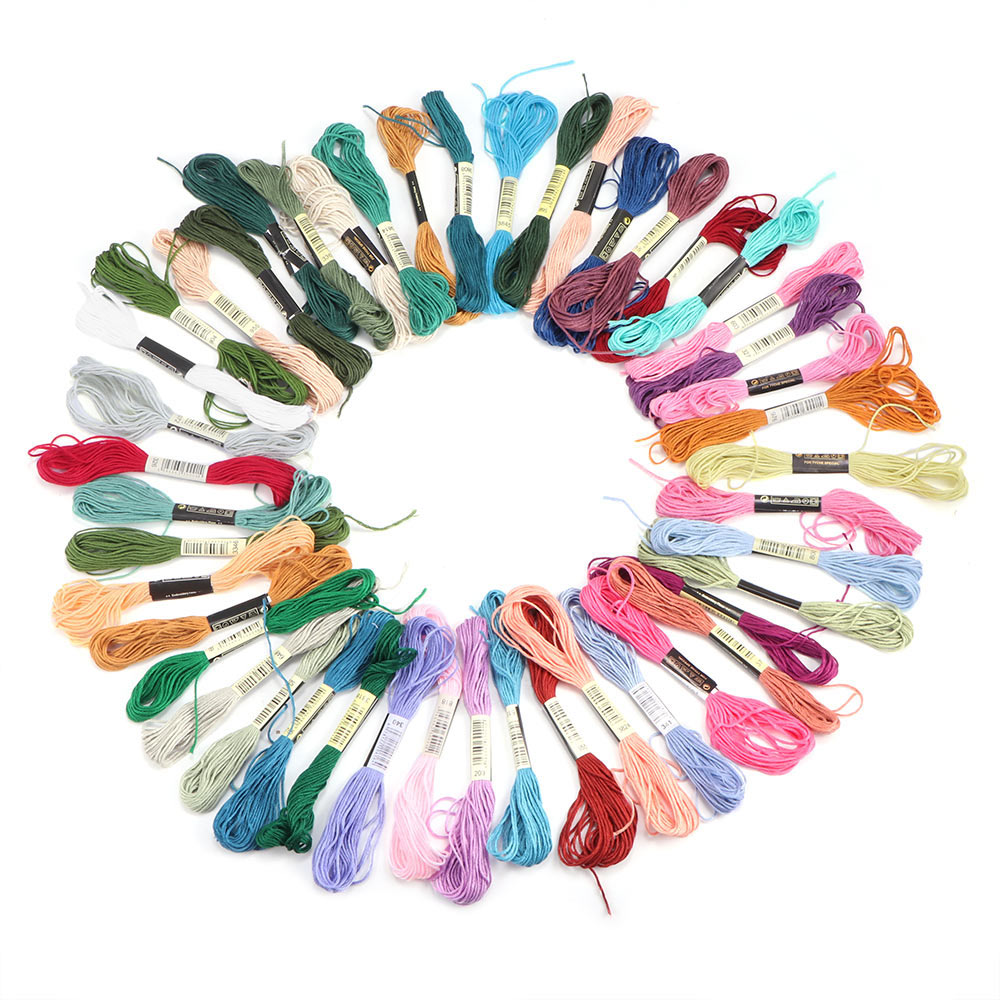 Borduurwerk Starter Kit Volledige Set-Magic Borduren Pen Punch Naald, Hoops, Draden, stiksels Punch Pen Set Craft Tool Voor Beginner