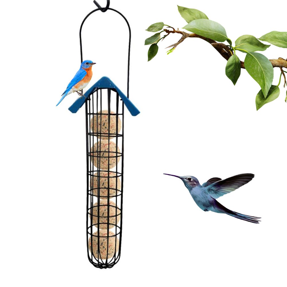 Outdoor Bird Feeder Fat Ball Food Dispenser Wild Bird Hanging Feeder Holder Feeder Garden Bird Supplies