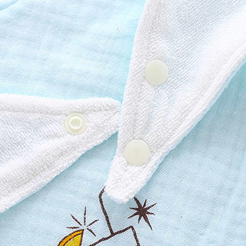 2 pz/impostato Del bambino Bavaglini Ispessimento 2 Strati di Garza di Mussola Del bambino per Bambini rutto Morbido saliva Asciugamano Alimentazione Del bambino di Stoffa di Alta Qualità