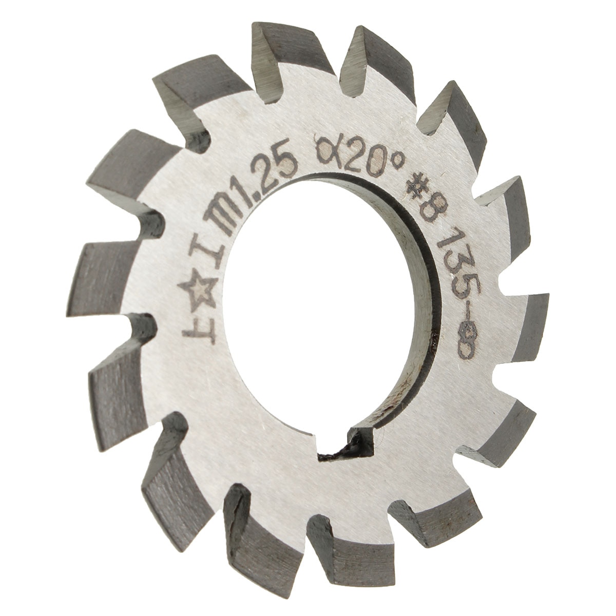 Module 1.25 M1.25 PA20 Degrees Bore 22mm #1-8 HSS Involute Gear Milling Cutter High Speed Steel Milling Cutter Gear Cutting Tool