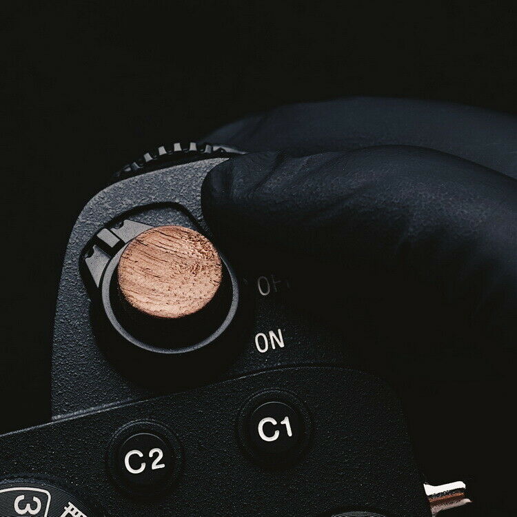 Botón disparador de madera y madera blanda para Sony A9M2 Alpha 9 II A7R4 Alpha 7RIV