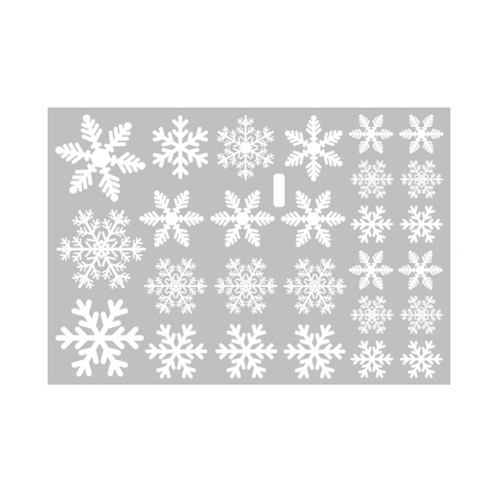 Reusable Static Electricity Snowflake Stickers Glass Window Kids Room Christmas Wall Decals Decoration Year 66CY