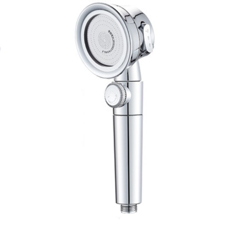 High Pressure Shower Head with switch on/off button Bathroom 3-Function SPA Filter Bath Head Water Saving Shower: D