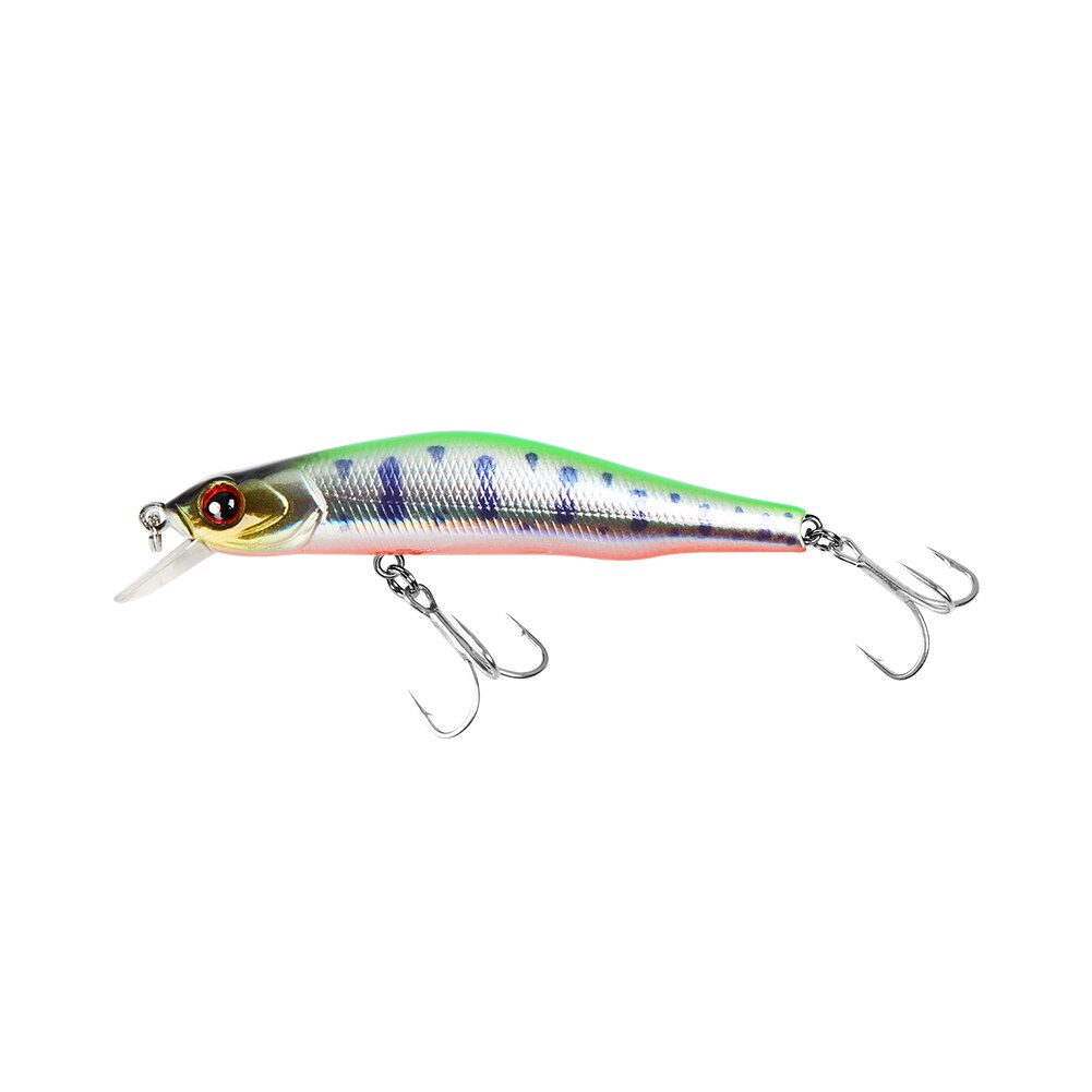 BassLegend Fishing Suspending Orbit Minnow Jerkbait Magnetic System Long Cast Bass Pike Trout Lure 80SP 80mm/8.5g: light green