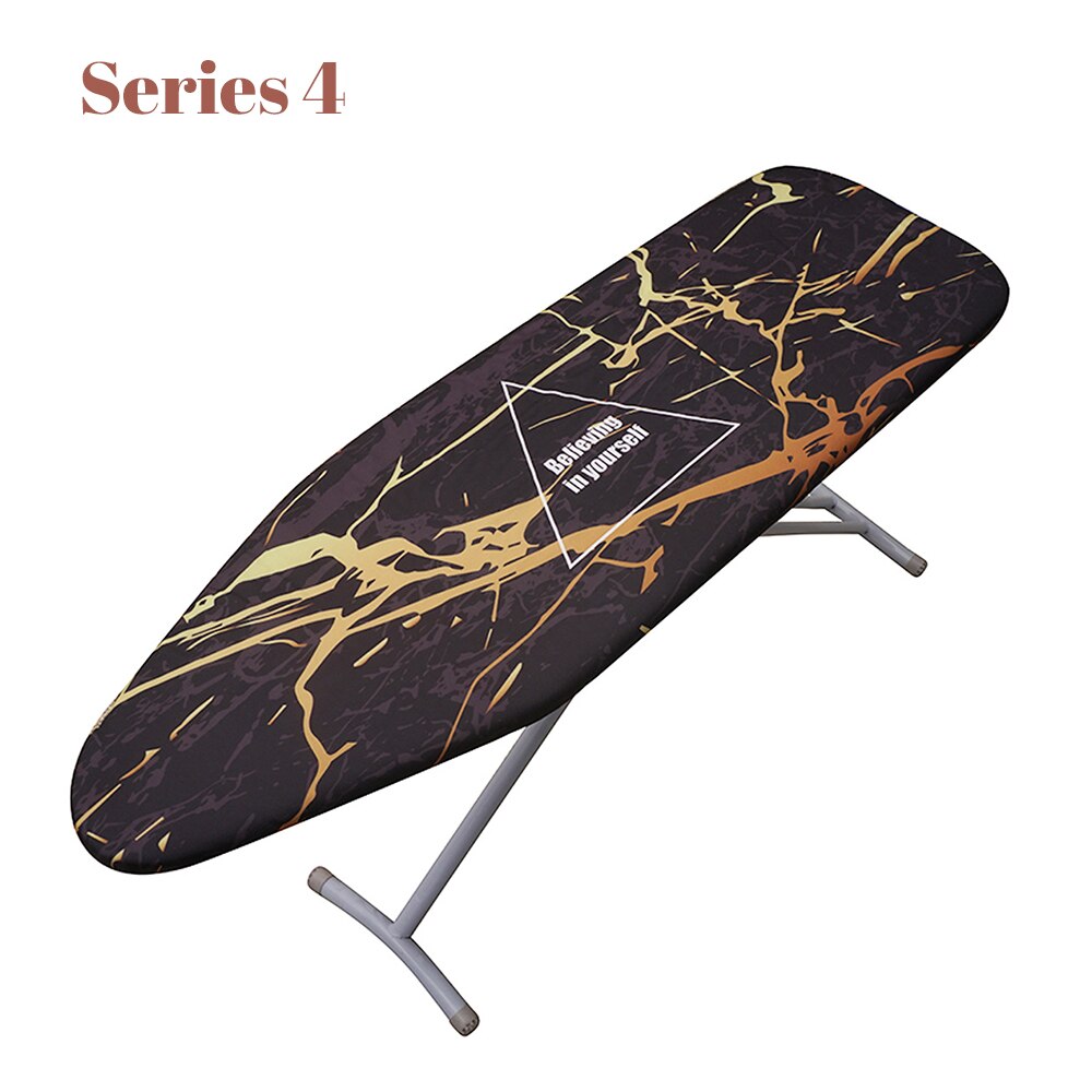 Marble Print Ironing Board Cover Protective Insulation Ironing Mat Non-Slip Thickened Ironing Cloth Guard Pressing Pad Washable: d